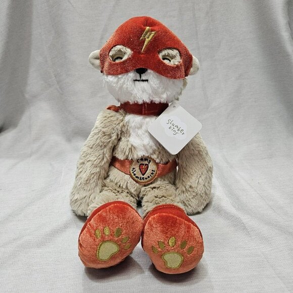 Special Edition Slumberkins Otter Kin Hero Camp Superhero plush stuffed Animal - Picture 1 of 7